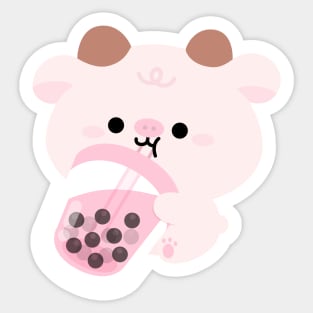Boba Cow Sticker